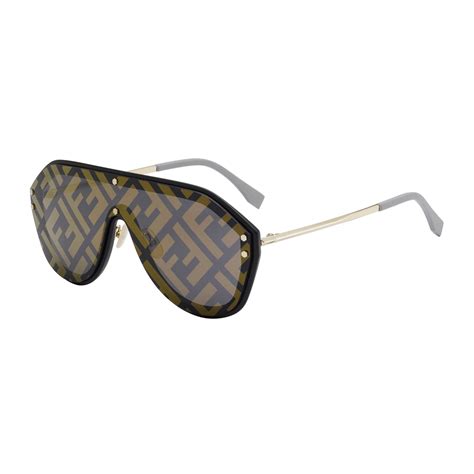 mens fendi sunglasses gold